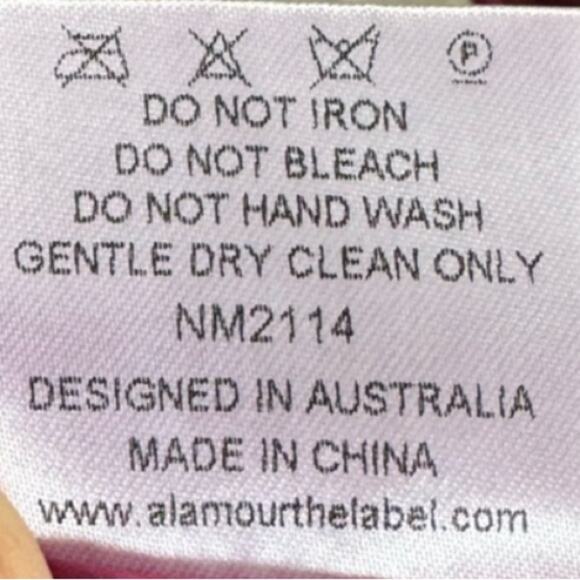 Alamour The Label Gown Dress Wedding Guest Magenta Sequin Glam Formal Prom Sz L - Picture 14 of 16